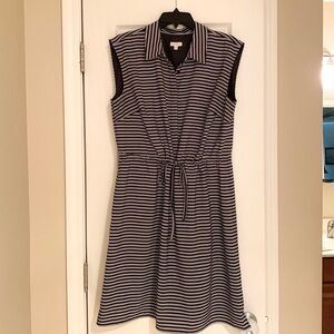 Talbots size 12 Black and White Sleeveless Dress